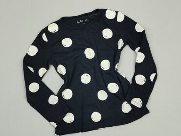 czarna elegancka bluzka z krótkim rękawem: Bluzka, 5.10.15, 5-6 lat, 110-116 cm, stan - Dobry