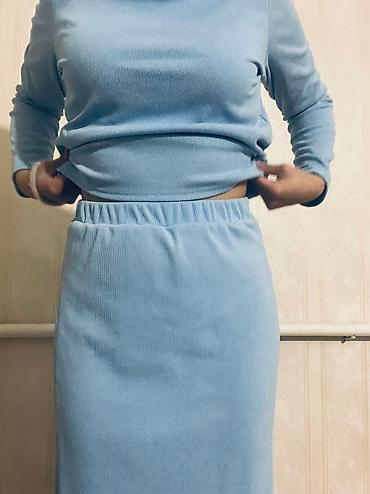 кепка с платком: Повседневное платье, Made in KG, Зима, Длинная модель, Трикотаж, Платье-свитер, M — 4