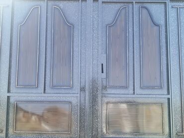 Həyət darvazaları: Dəmir Həyət darvazası, Yana açılan, Mexaniki, rəng - Mavi — 2