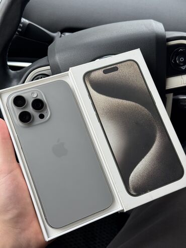 tehno pova 2: IPhone 15 Pro Max, Б/у, 256 ГБ, Серебристый, Защитное стекло, Чехол, Коробка, 100 %