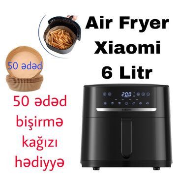 xiaomi airfryer qiymeti: Fritoz Mi Smart, Yağsız l., Yeni, Ünvandan götürmə, Pulsuz çatdırılma, Rayonlara çatdırılma