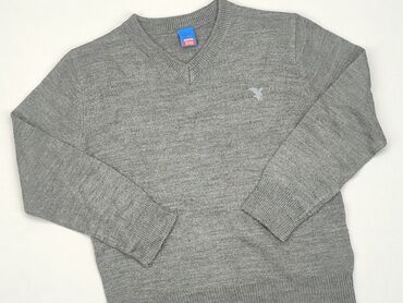 sweterek z kołnierzykiem: Sweterek, 5-6 lat, 110-116 cm, stan - Dobry