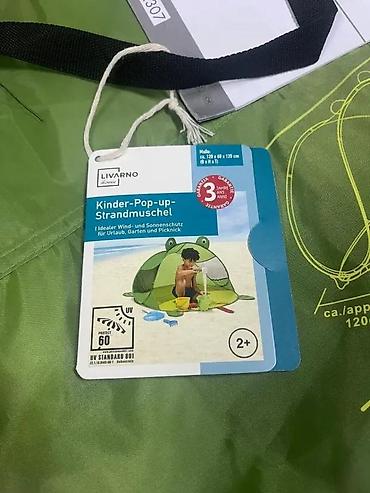 Šatori za decu: Dečji pop-up šator za plažu u obliku ajkule - Zabavan dizajn ajkule — 9