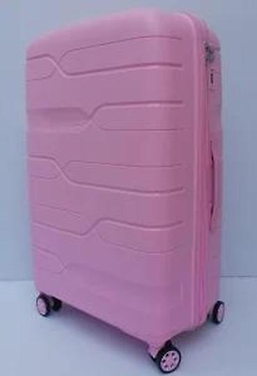 Putni koferi i torbe: Tvrdi kofer za putovanja – ružičasti - Materijal: čvrsta — 17