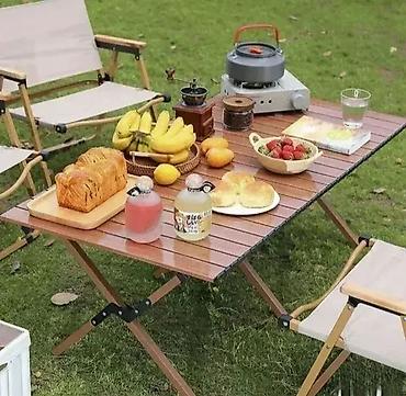 drvene table: Sto za kampovanje - Sklopivi stočić za kamp - Sto za piknik — 1