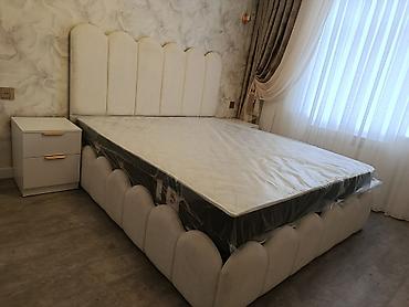 perde magazalari: Məhsul: Yumşaq başlıqlı yataq dəsti - Yataq ölçüsü: təxminən 160x200 — 1