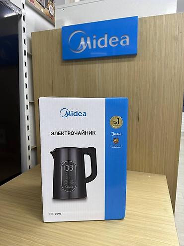 kitchen aid: Электрочайник Midea MK-9093 - Современный дизайн в темном цвете - — 1