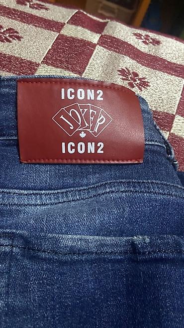 meta eynək: Məhsul: Kişi cins şalvarı - Brend/etiket: ICON2 (arxa dəri etiketdə — 3