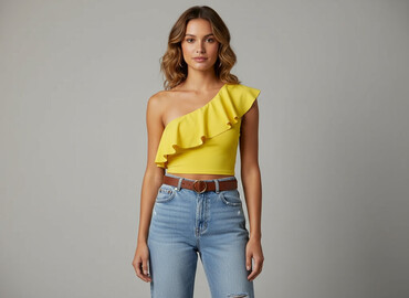 bluzki na jedno ramię zara: Stradivarius, Top damski, rozmiar S