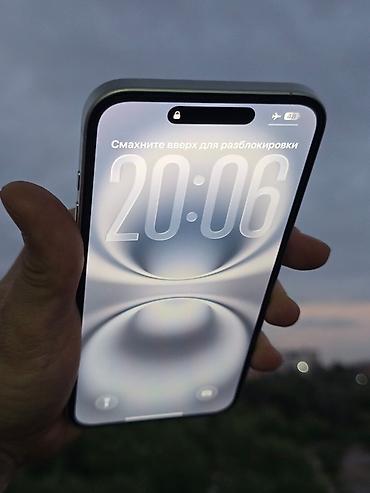 89: IPhone 16 Plus, Б/у, 256 ГБ, Белый, 89 % — 1