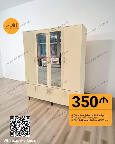 Sifarişlə termolar: Yeni, Açılan, 4 qapılı Düz dolab, Qarderob, paltar dolabı, Azərbaycan