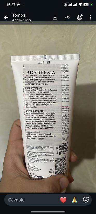 carbon piling: Üz yuma geli, Bioderma, Həssas dəri üçün, 200 ml, Yeni, Ödənişli çatdırılma, Rayonlara çatdırılma, Ünvandan götürmə — 2