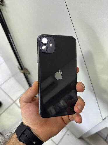 iphone dubai qiymetleri: IPhone 11, 64 GB, Qara, Simsiz şarj, Face ID, Sənədlərlə