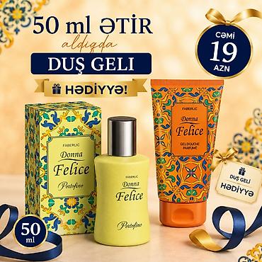 donna cavaletti: Faberlic Donna Felice Portofino ətir + duş geli seti - Ətir həcmi: 50 — 1