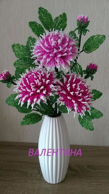 Декоративные цветы: Изготавливаю деревья и цветы из бисера все ручная работа. на — 17