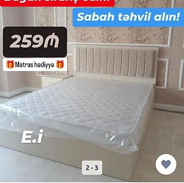 Mebel dəsti – yumşaq başlıqlı ikinəfərlik çarpayı. - Klassik açıq