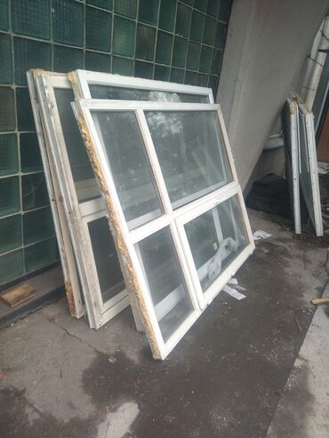 деревянные окна в бишкеке цены: Пластиковое окно, Поворотное, цвет - Белый, Б/у, 180 *150, Самовывоз