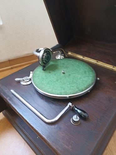 gramofon: Mexaniki 1900-cu il ALMANİYA istehsalı "EDEPHON" patifonu əla — 3