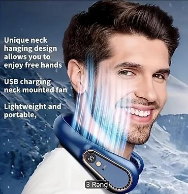 irşad ventilyator: Boyundan taxılan portativ ventilyator - Ergonomik U‑şəkilli dizayn — 1