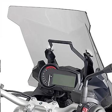 hama volan: Vetrobran/šajba za motocikl sa nosačem GPS/uređaja - Visoki vetrobran — 1