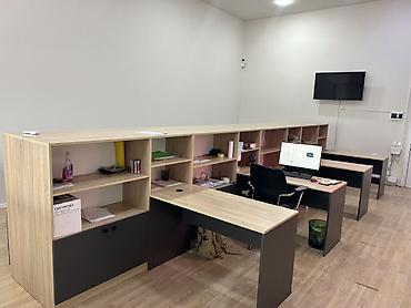 arakesmeler: Ofis üçün modul işçi masaları və rəf sistemi - Komplekt: Uzun modul — 3