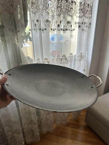 qaz: Dəmir sac tava – iki tərəfli istifadə üçün - Material: qalın karbon — 3
