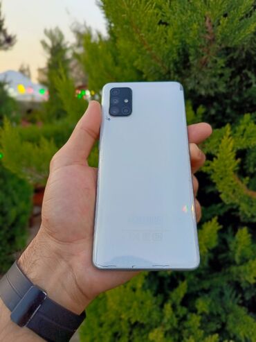 a71 samsung: Samsung Galaxy A71, 128 GB, rəng - Ağ, Sensor, Barmaq izi, İki sim kartlı