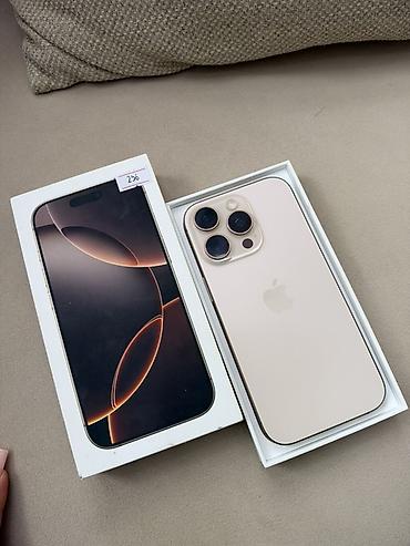 ayfon 17 pro max dubayski: IPhone 16 Pro, 256 GB, Qızılı — 4