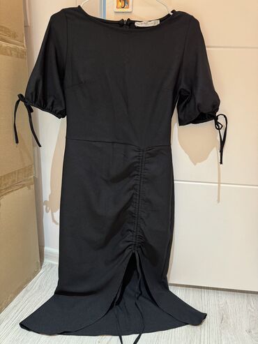 черные платья: Повседневное платье, Турция, Длинная модель, S (EU 36)