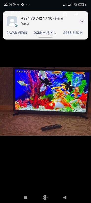 tv internet: İşlənmiş Televizor Samsung Led 32" 4K (3840x2160), Ünvandan götürmə