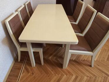 стеклянный обеденный стол: *MASA desti :-TƏCİLİ SATILIR‼️* QİYMƏT :-270azn Yeni kimidir az