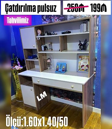 i̇ş masası: *Yazı masası / iş masası* _*EMDİRİMLƏ*_ Qiymət : *199₼* ➡️Məhsul yeni — 1