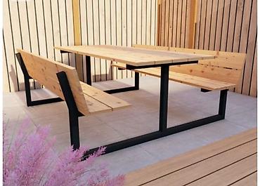 nil group: Metall karkaslı ağac mebel dəstləri - Material: qalın divarlı qara — 9
