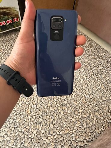 telfon saatlar: Xiaomi Redmi Note 9, 128 GB, rəng - Göy