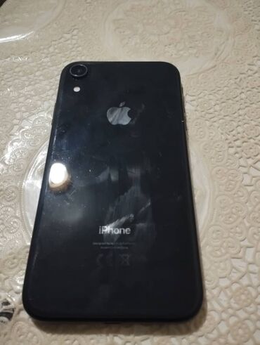 Apple iPhone: IPhone Xr, Б/у, 64 ГБ, Jet Black, Кабель, 100 %