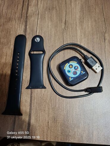 экран для телефона fly fs518: Smart saat, Sensor ekran, rəng - Qara