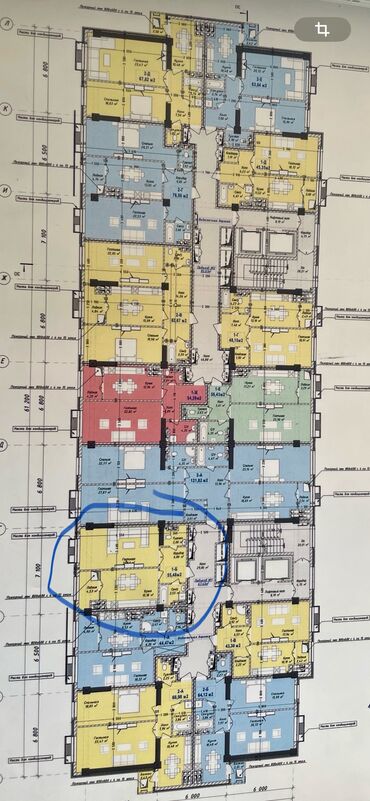 купить квартиру в центре бишкека: 1 комната, 55 м², Элитка, 12 этаж, ПСО (под самоотделку)