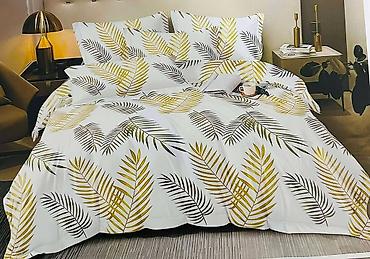 Posteljina: Posteljina – set dvostrukog kreveta, moderan dezen Posteljine bambus — 1