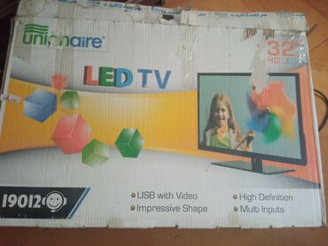 tv hd kabel: Yeni Televizor 32" HD (1366x768), Pulsuz çatdırılma