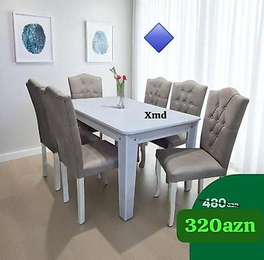 Masalar və oturacaqlar: Qonaq otağı üçün, Yeni, 6 stul — 1