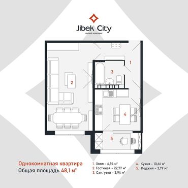 Продажа квартир: 2 комнаты, 48 м², 108 серия, 9 этаж, Косметический ремонт — 5