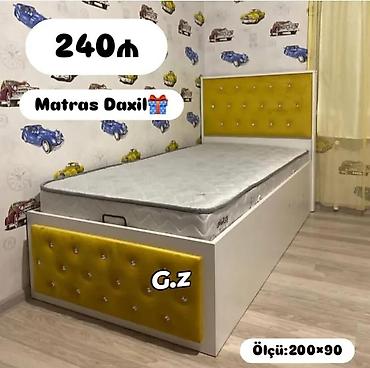ortopedik matras: Uşaq/yekun ölçülü tək nəfərlik çarpayı – matrasiya daxildir. - Ölçü — 1