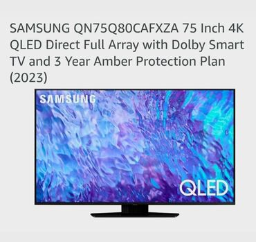 kicik televizor: 1000 azn ə, ALIRAM.------------ 2023 modell. Samsung 4k,Qled,75