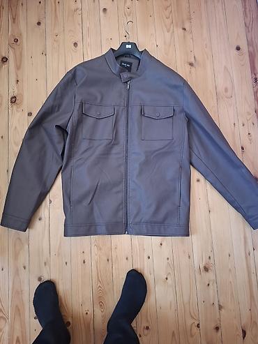 Kişi geyimləri: Kurtka, Dəri, Payız, 3XL — 1