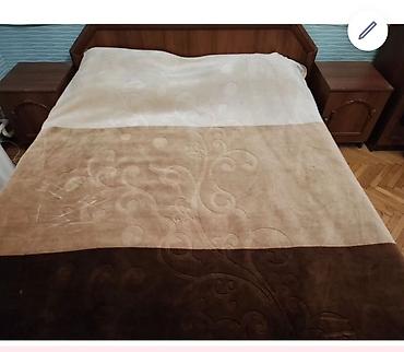 bamboo tekstil: Yataq,reng qehveyi — 1