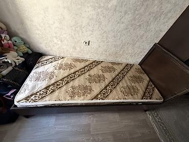 Односпальные кровати: Односпальная кровать, Б/у, С матрасом, длина - 195 см — 6