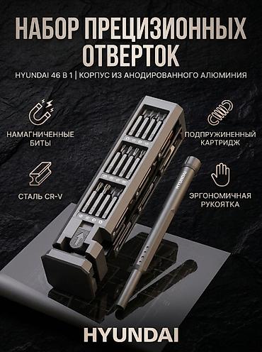 Наборы инструментов: Прецизионный набор отвертки Hyundai с битами из хром-ванадиевой стали — 1