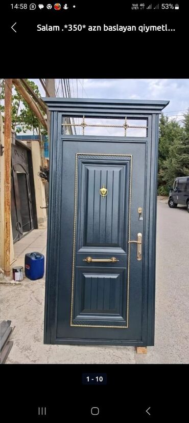 Giriş qapıları: Metal giriş qapıları – klassik dizayn və etibarlı qorunma - Material — 10