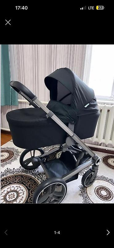 Коляска, цвет - Черный, Б/у, Самовывоз