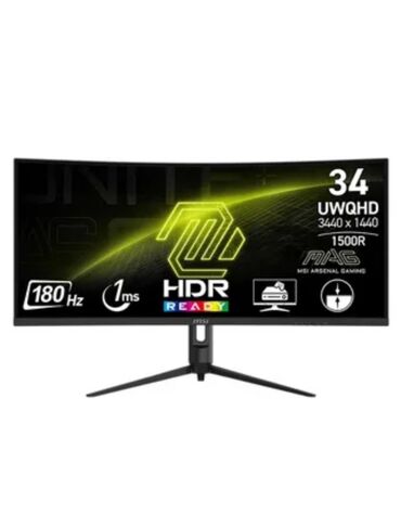 Мониторы: Монитор, MSI, Новый, LED, 34" - 35"